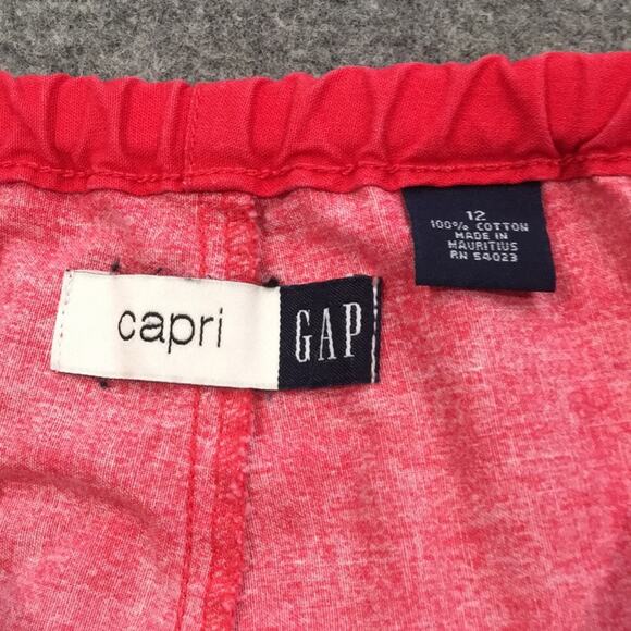 VTG Gap Girl 12 VINTAGE Ombre High Waisted Capri Pants 100% Cotton Hippie‎ Retro - Picture 5 of 13